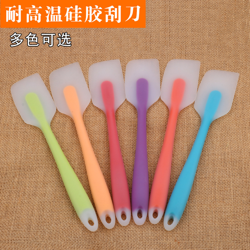 大號硅膠一體刮刀食品級蛋糕抹刀牛油刀半透明烘焙工具廚房工具